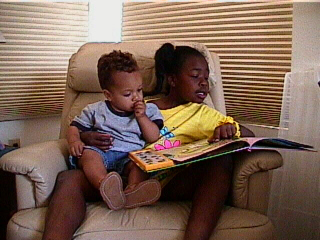 Briana Reads to Josh