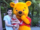 Josh meets Pooh at Disneyland (6/20/99)