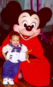 Josh meets Mickey (4/6/00)